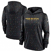 Women's Washington Football Team Nike Anthracite 2021 NFL Crucial Catch Therma Pullover Hoodie